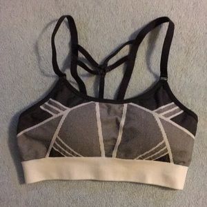 C9 by Champion White and Gray Sports Bra - Size M